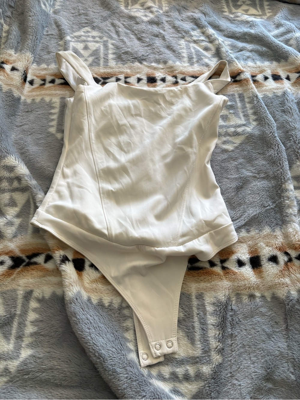 Good American White Kids One-Piece Bodysuit